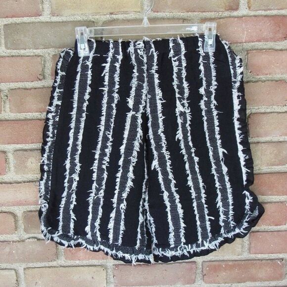 Girls 14y Black and White Dress Shag Shorts Color B Size 14 NOS Vignette Twee - Picture 1 of 16